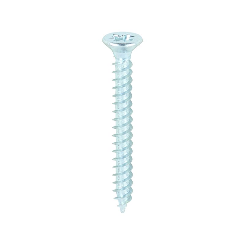 Twin Woodscrew PZ1 CSK Zinc