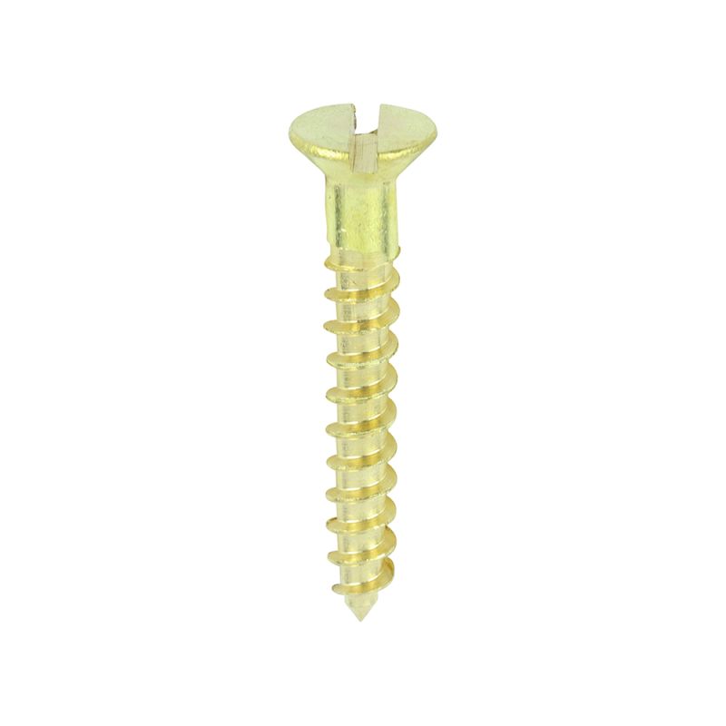 Brass Timber Screw SLOT CSK