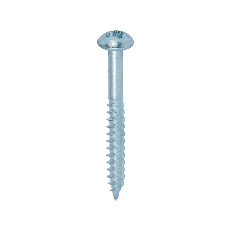 Twin Woodscrew PZ3 RND Zinc