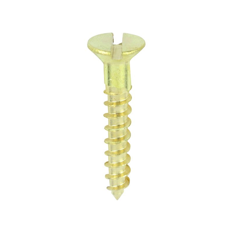 Brass Timber Screw SLOT CSK