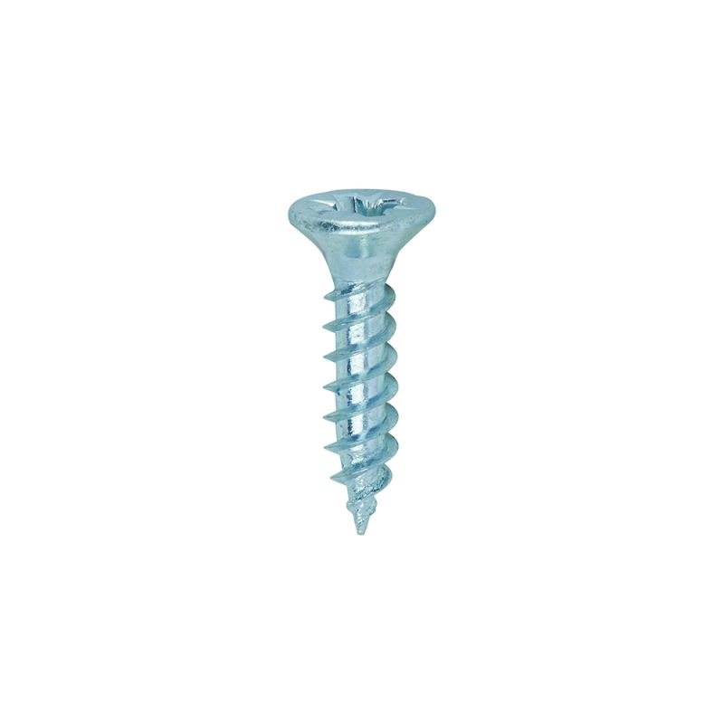 Twin Woodscrew PZ2 CSK Zinc