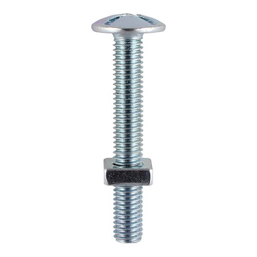 Roofing Bolt & SQ Nut Zinc