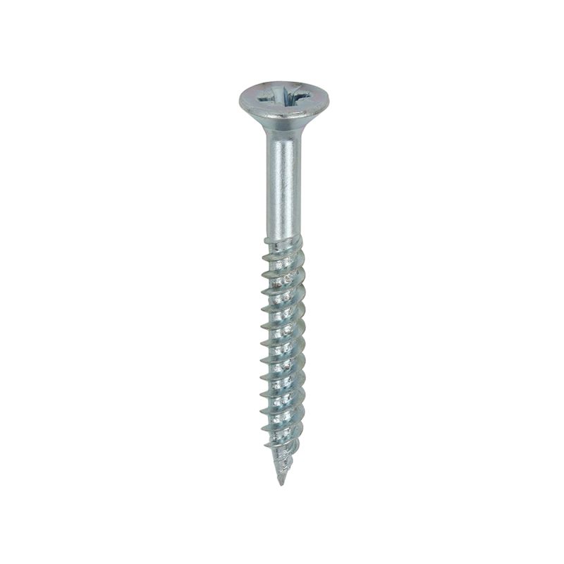 Twin Woodscrew PZ2 CSK Zinc