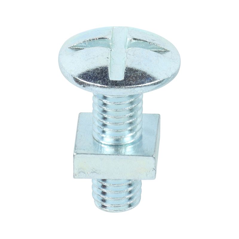 Roofing Bolt & SQ Nut Zinc