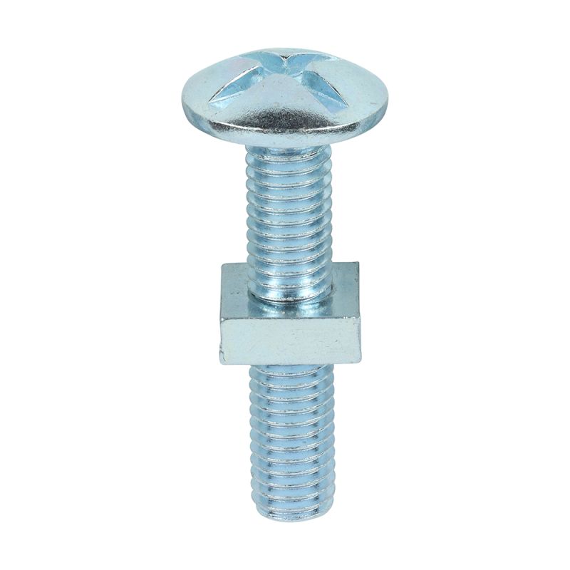 Roofing Bolt & SQ Nut Zinc