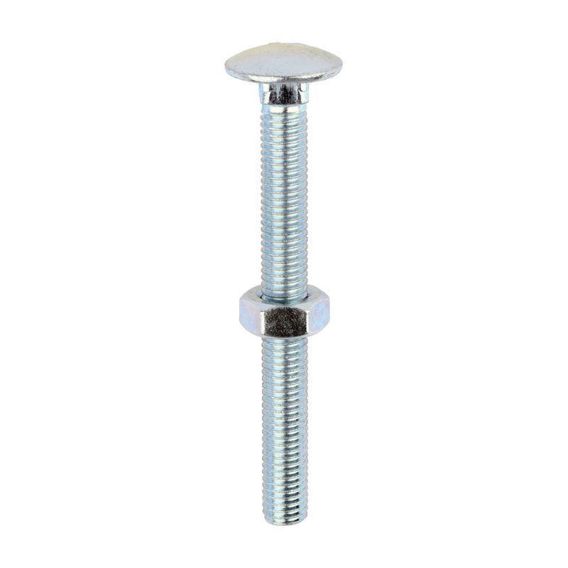 Carriage Bolt & Hex Nut - BZP