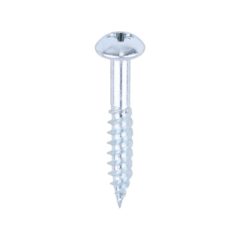 Twin Woodscrew PZ2 RND Zinc