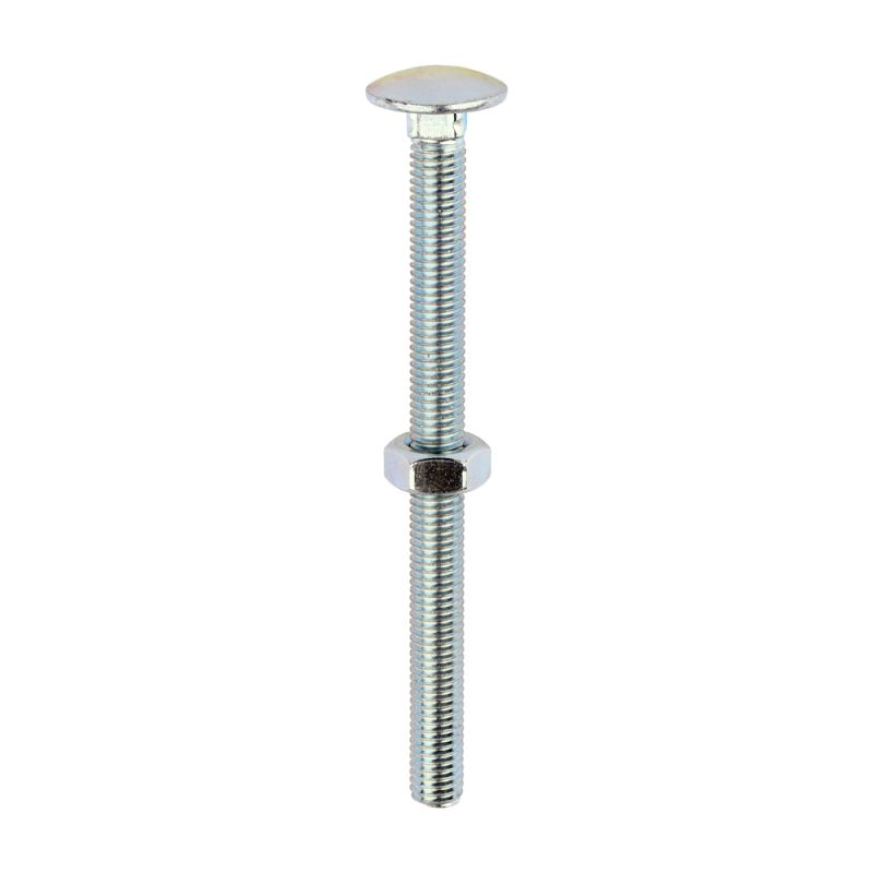 Carriage Bolt & Hex Nut - BZP