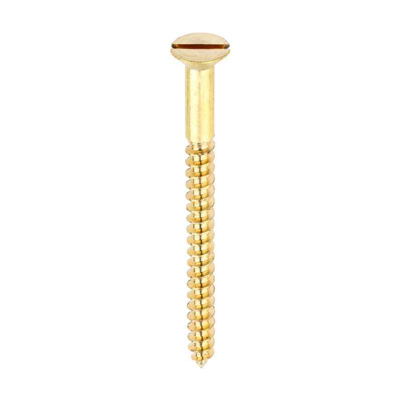 Brass Timber Screw SLOT CSK