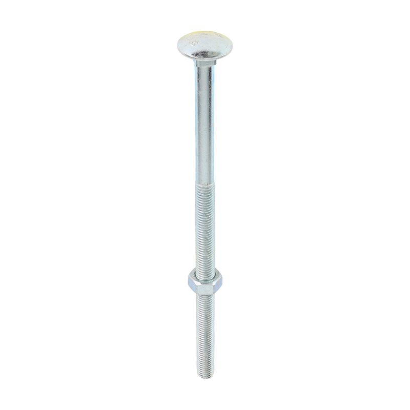 Carriage Bolt & Hex Nut - BZP