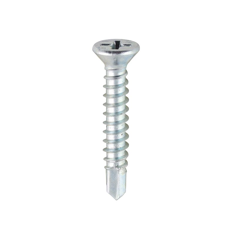 S/Drill PVC Screw CSK - BZP