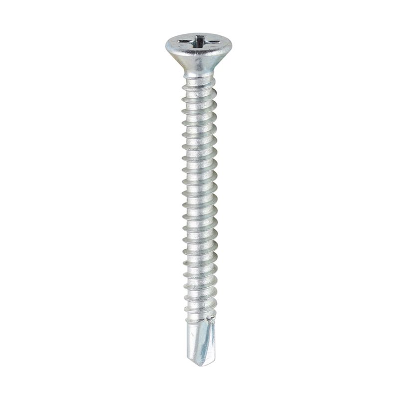 S/Drill PVC Screw CSK - BZP