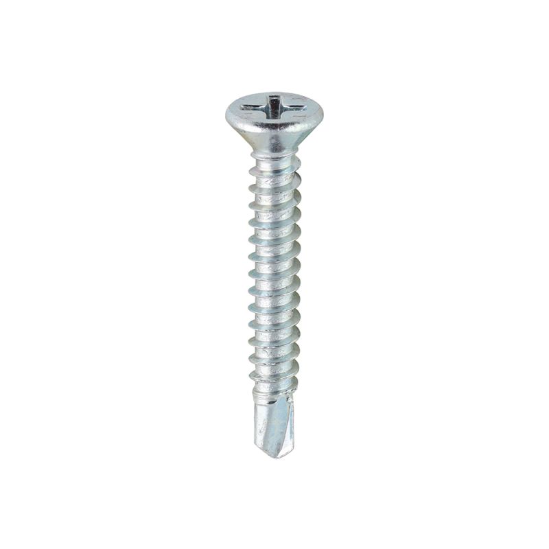 S/Drill PVC Screw CSK - BZP
