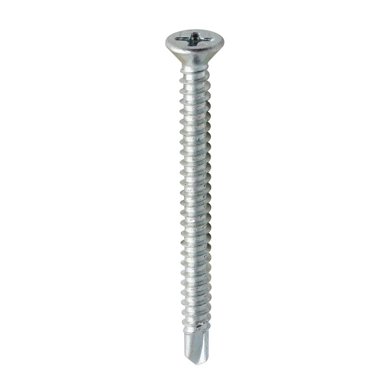S/Drill PVC Screw CSK - BZP