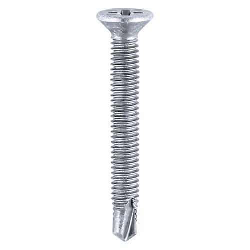 S/Drill PVC Screw CSK - BZP