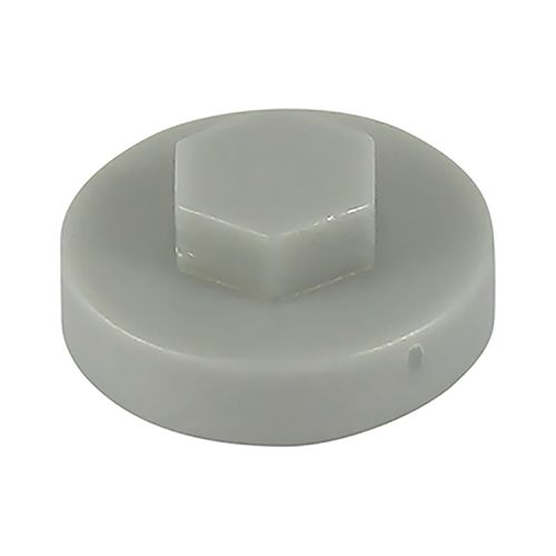 Hex Cover Cap - White Aluminiu