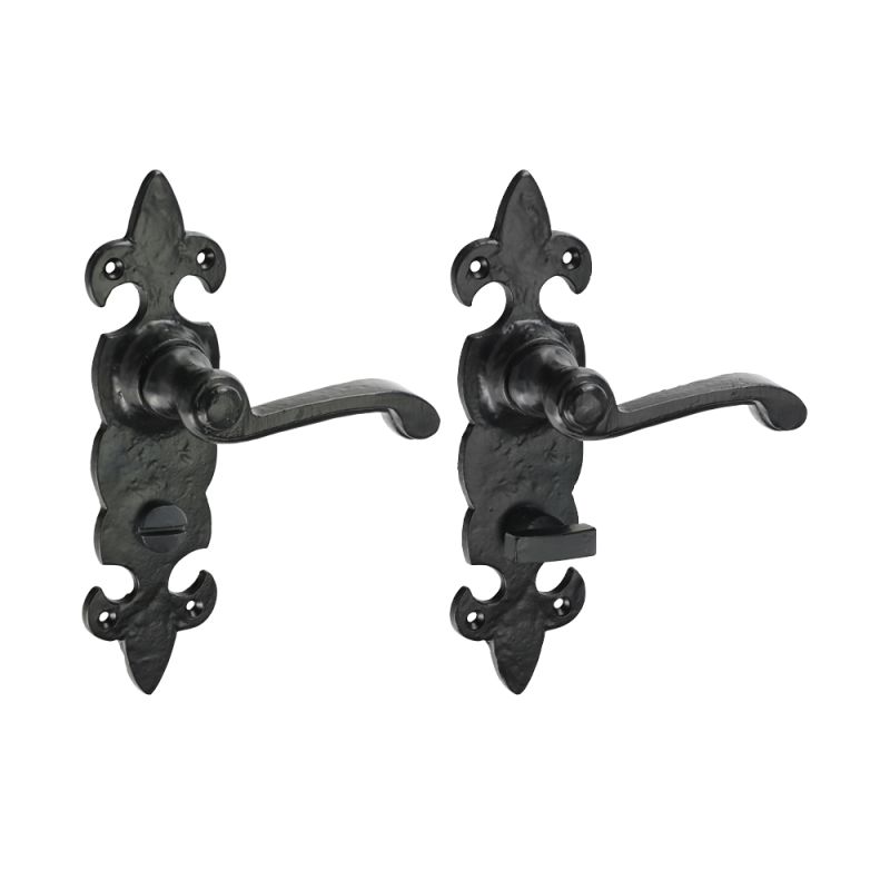 Vic Scroll Latch Handles PB