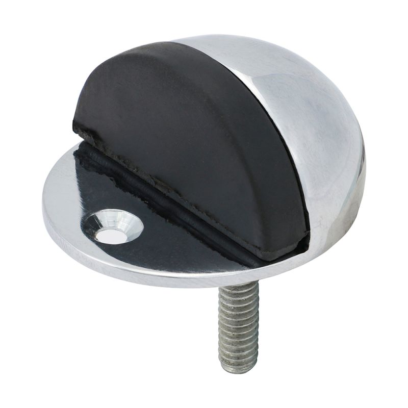 Oval Door Stop Satin Chrome