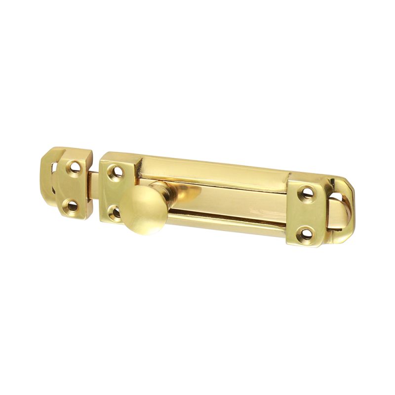 Flat Section Bolt Pol. Brass