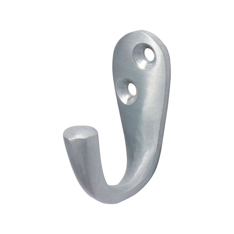 Single Robe Hook Pol. Brass