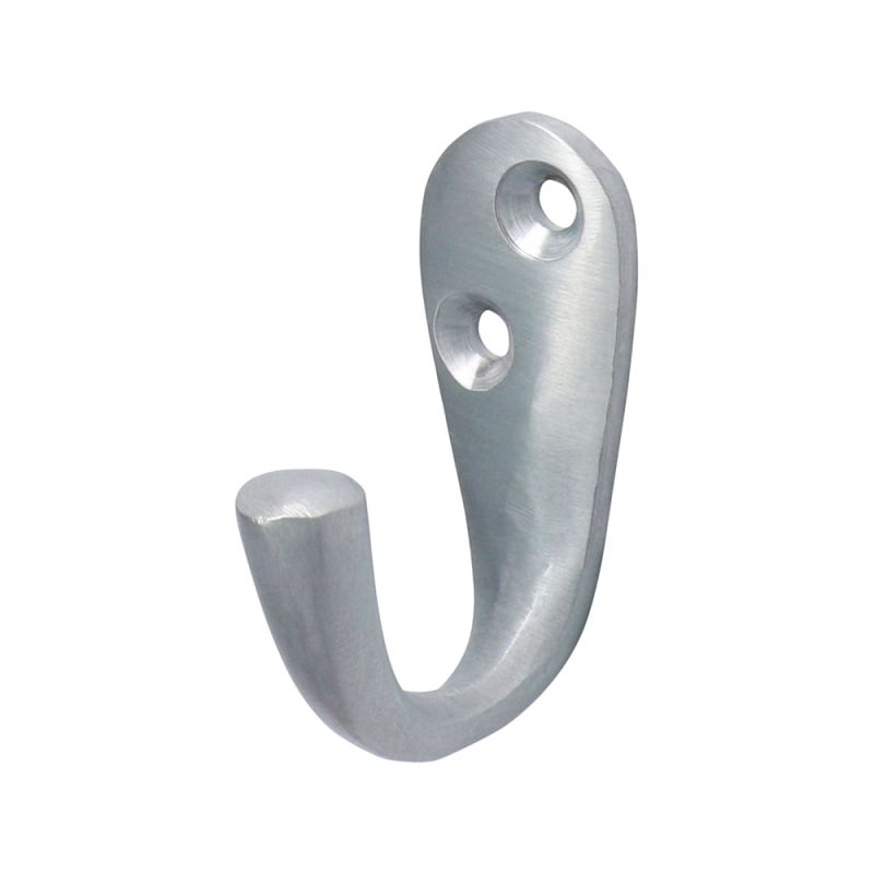 Single Robe Hook Pol. Brass