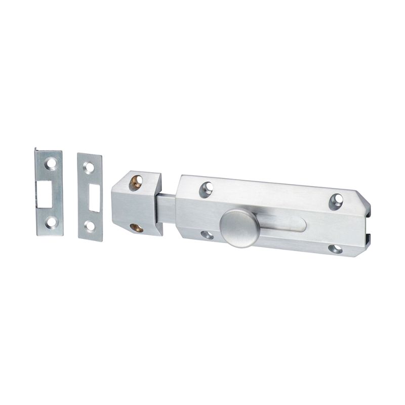 Arch Flat Sec Bolt Sat. Chrome