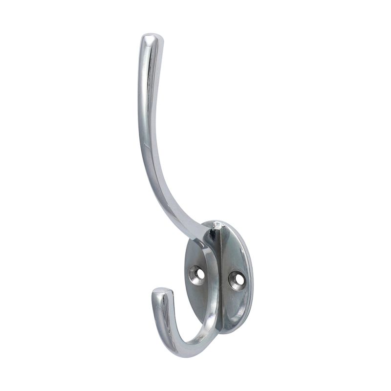 Hat & Coat Hook Sat. Chrome