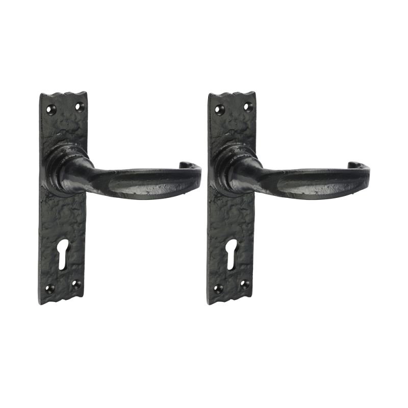 Narrow Latch Handle Ant BLK