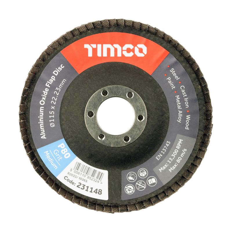 Flap Disc Alu Oxide P80 Set