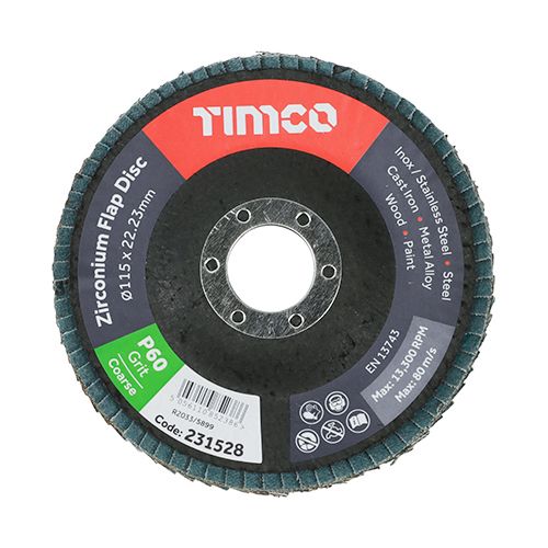 Flap Disc Zirconium P60 Set