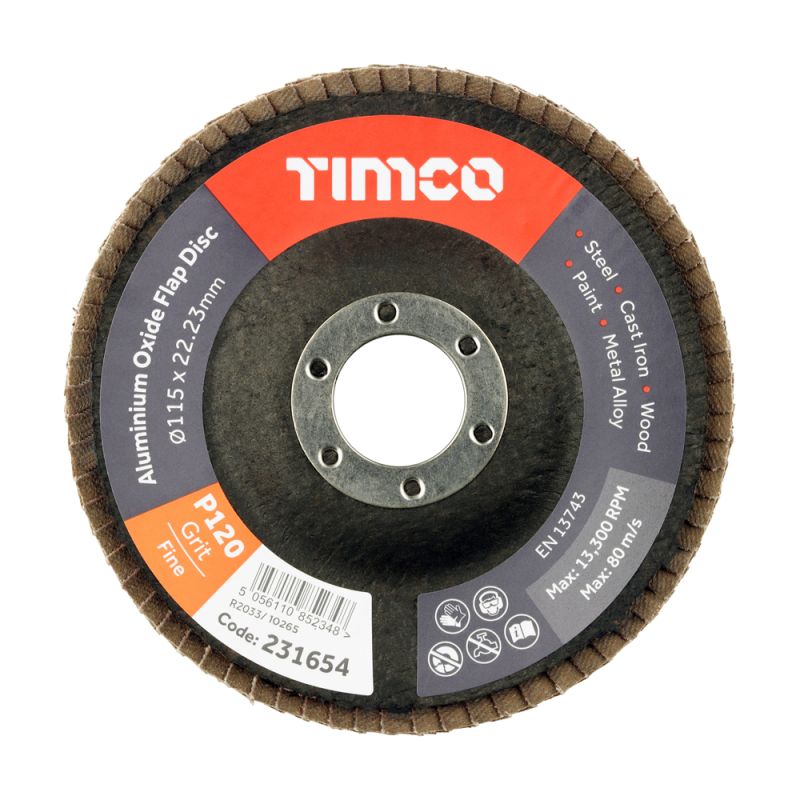 Flap Disc Alu Oxide P120 Set