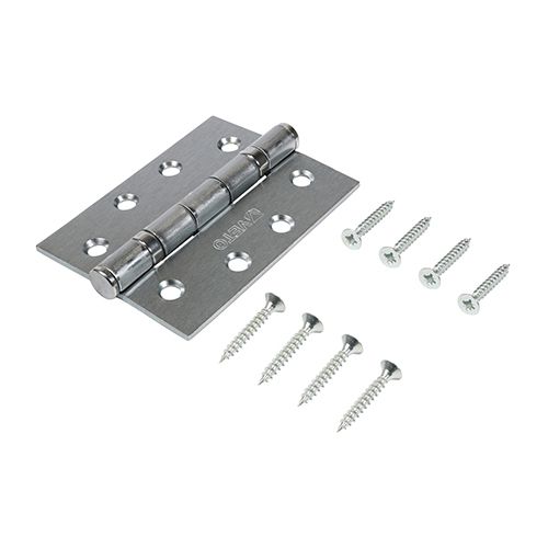 Twin Ball Bear Steel Hinge WHT