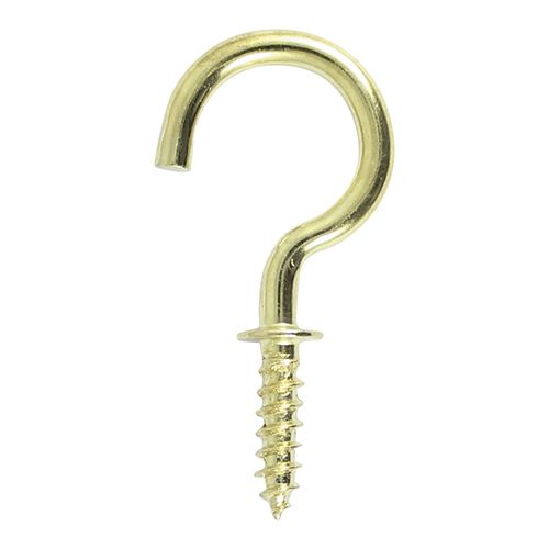 Round Cup Hook - White