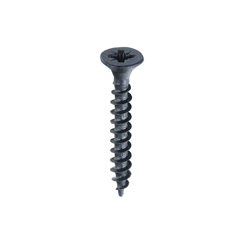Solo Woodscrew PZ2 CSK - Black