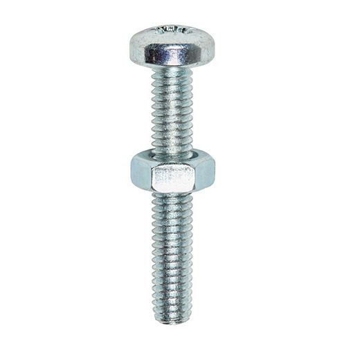 Machine Screw & Nut PAN - BZP