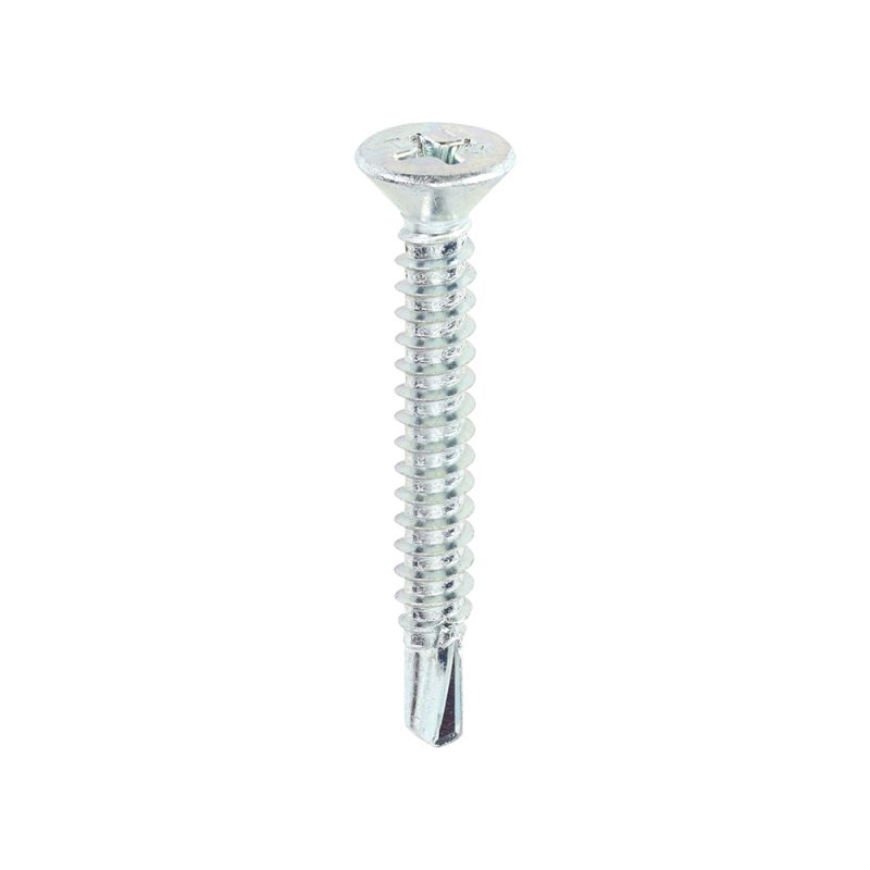 S/Drill PVC Screw CSK - BZP