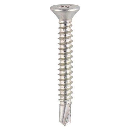 S/Drill PVC Screw CSK - BZP