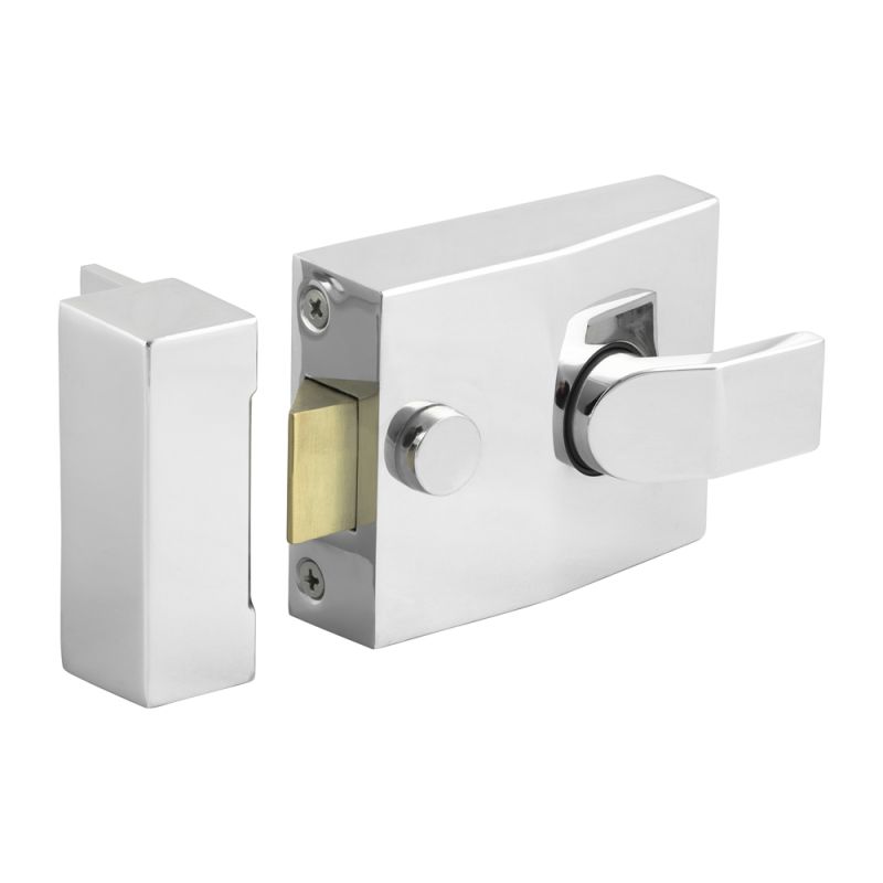 Narrow Nightlatch Silver