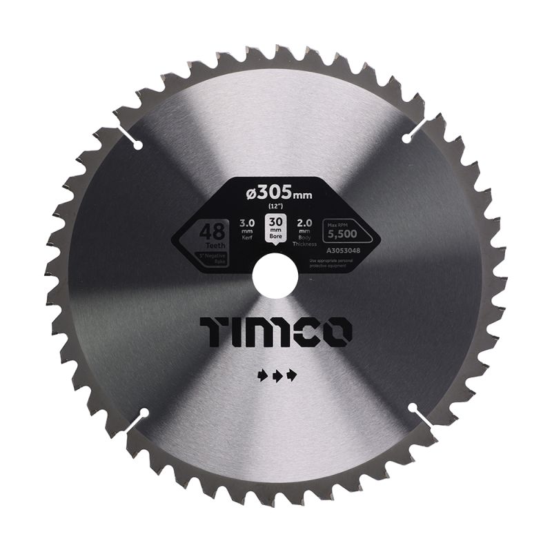 TCT -5 Degree Sawblade