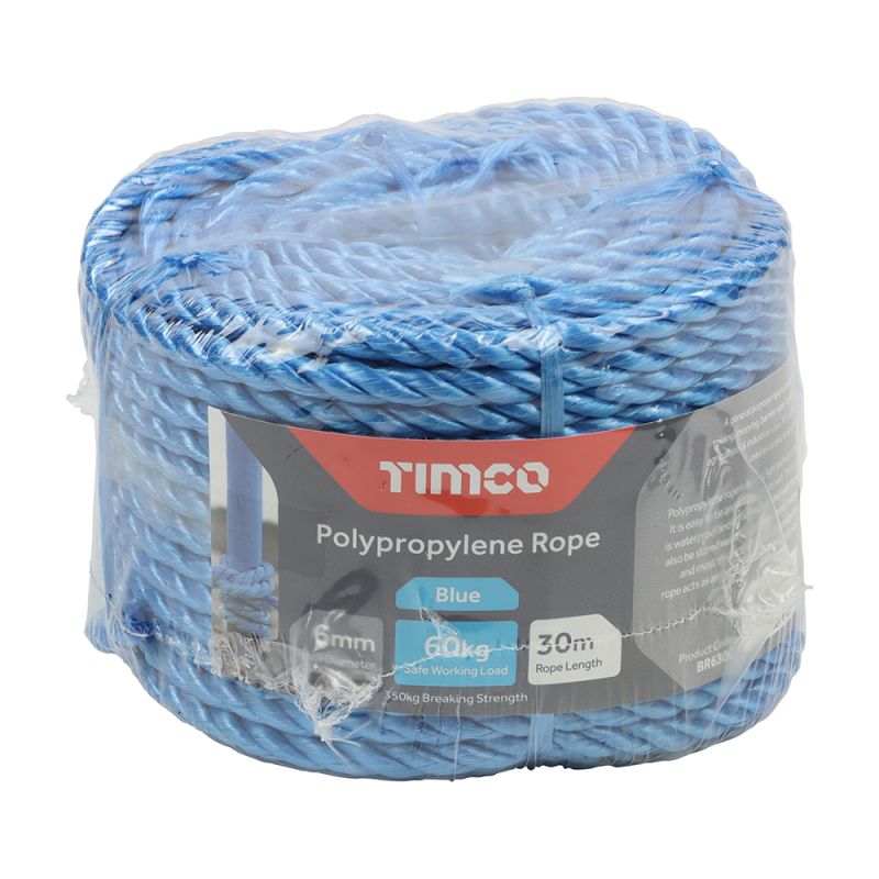 Blue Poly Rope - Coil