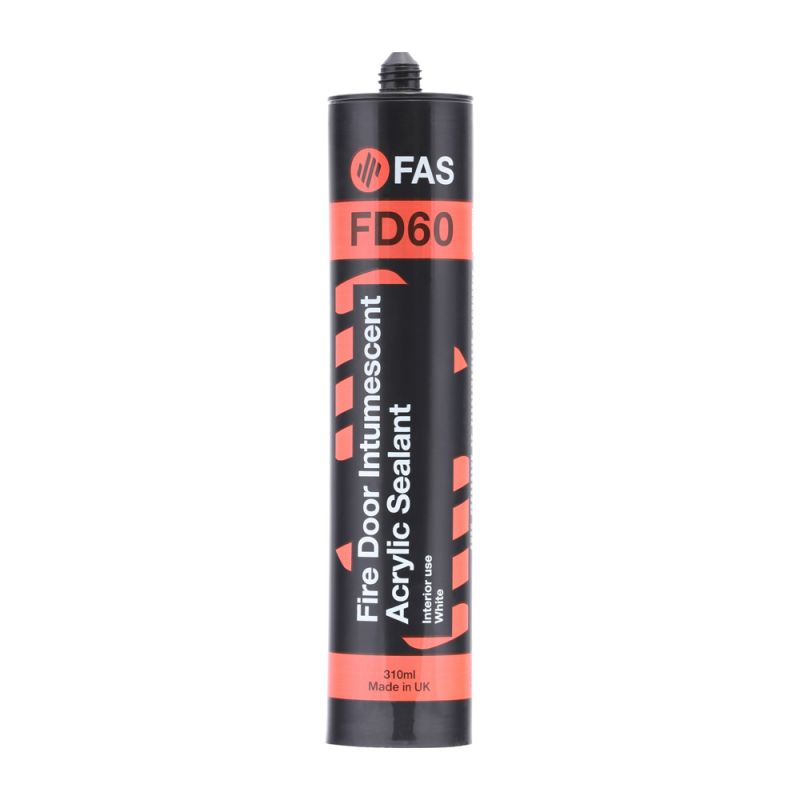 FAS Fire Door Acrylic WHT 310ml Cartridge Box 0f 24