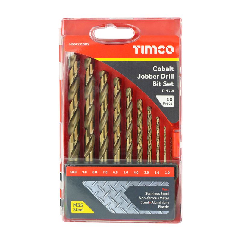 HSS-CO Bit Set 1-10mm - Cobalt