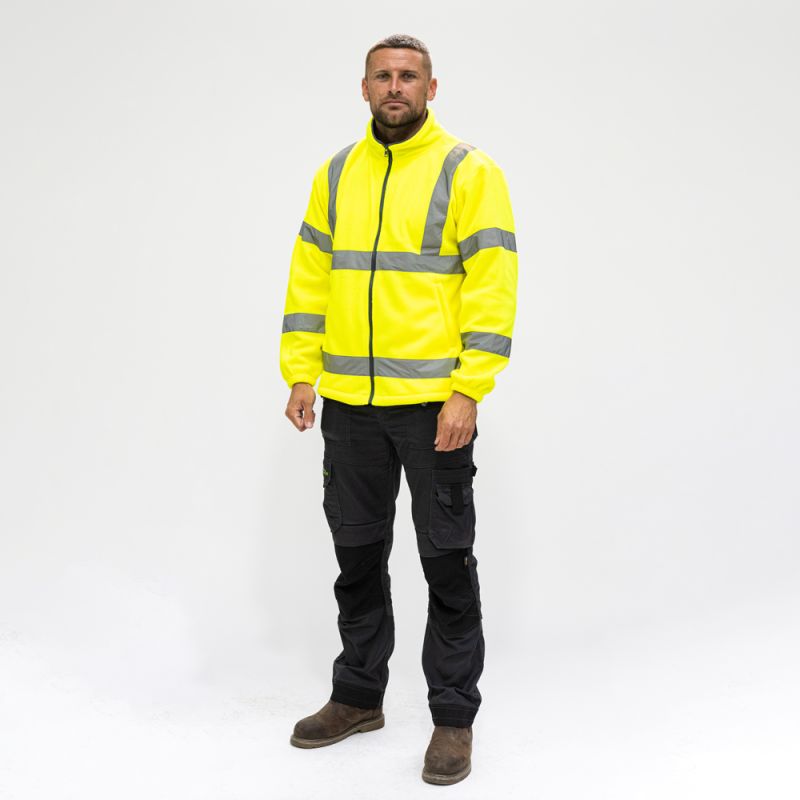 Hi-Vis Fleece Jacket Yellow