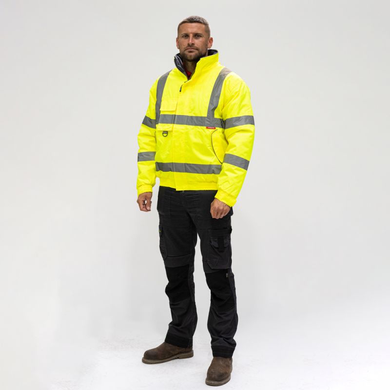 Hi-Vis Bomber Jacket Yellow