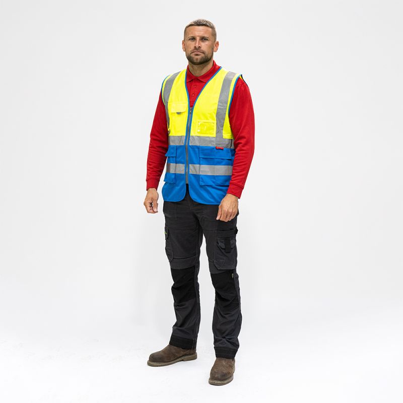Hi-Vis Vest Yellow & Blue