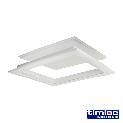 Hinged Loft Access Door White