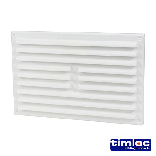 Louvre Grille Vent White