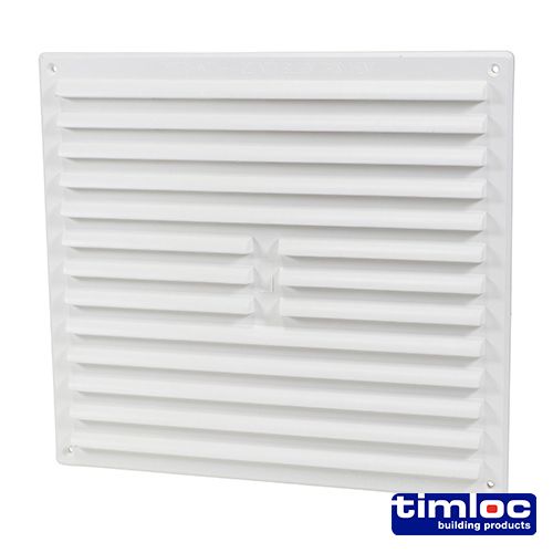 Louvre Mini Vent Fly Scr White