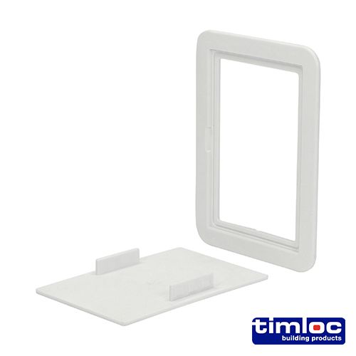 Access Panel Clip Fit White