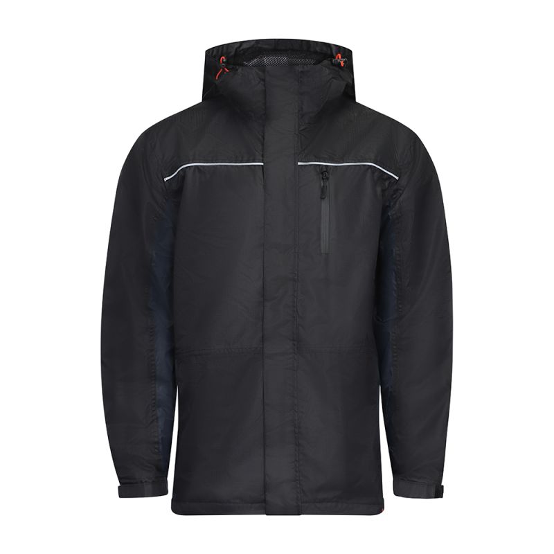 Lined Rain Jacket Black/Navy